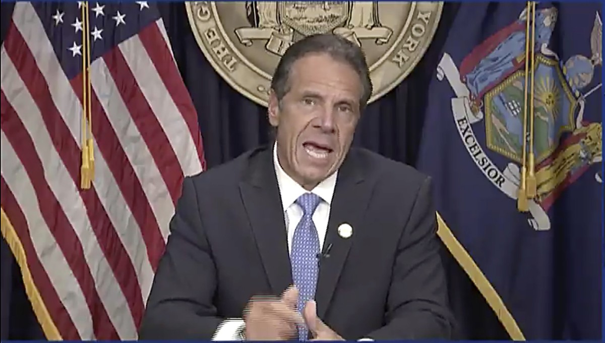 CORRECTS CITY TO NEW YORK - In this still image from video, Gov. Andrew Cuomo speaks during a news conference in New York. on Tuesday, Aug. 10, 2021. Cuomo has resigned over a barrage of sexual harass ...