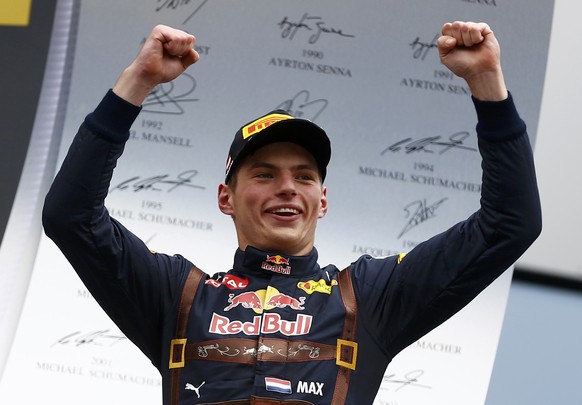 Max Verstappen freute sich über Platz 2.