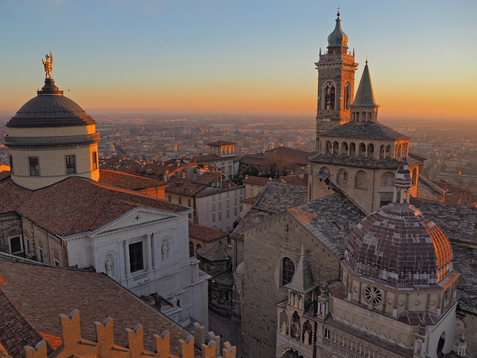 bergamo bergamo city church stadt