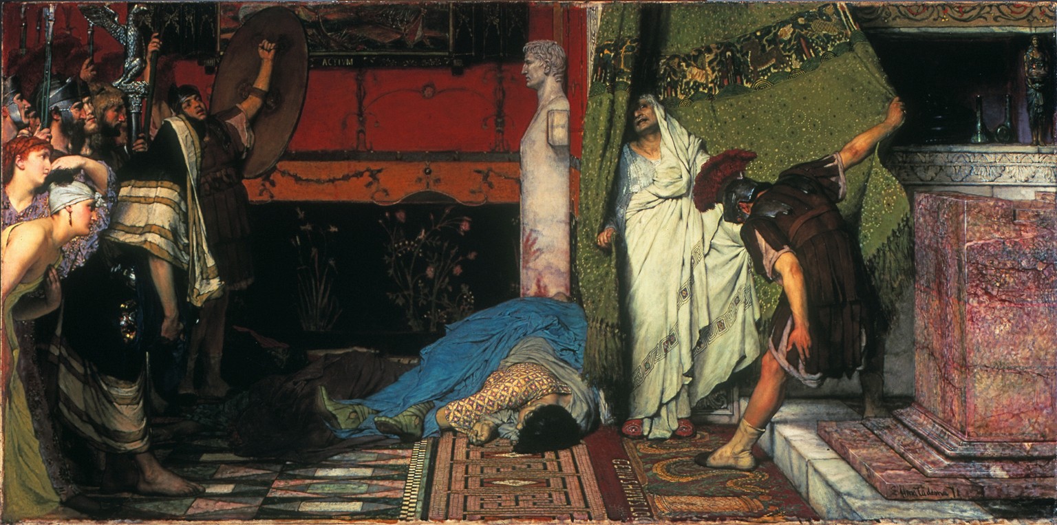 A Roman Emperor: 41 AD
*oil on canvas
*86 x 174.3 cm
*signed b.r.: L Alma Tadema 71