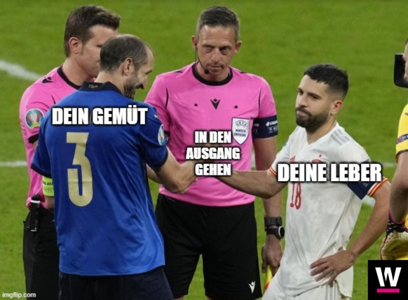 Memes zu Chiellini und Jordi Alba