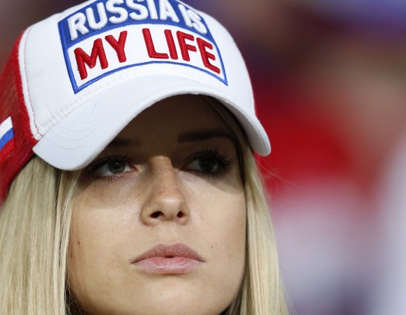 epa05366620 Russia supporter before the UEFA EURO 2016 group B preliminary round match between Russia and Slovakia at Stade Pierre Mauroy in Lille, France, 15 June 2016.

(RESTRICTIONS APPLY: For ed ...