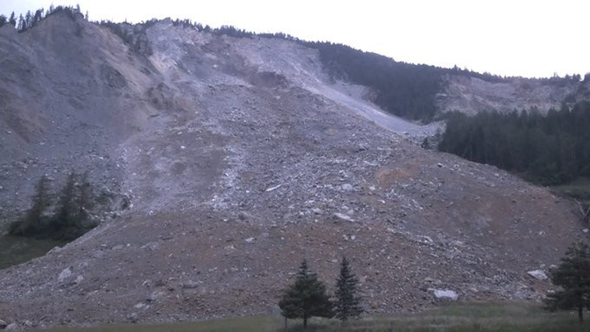 Brienz GR vor und nach dem grossen Rutsch