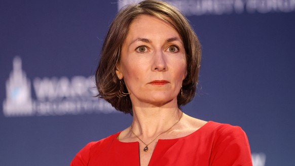epa11635413 German political scientist Claudia Major attends the Warsaw Security Forum at the DoubleTree by Hilton Hotel in Warsaw, Poland, 01 October 2024. WSF2024, entitled &#039;Ensuring Security,  ...