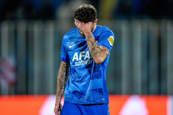 2026-02-19 FC Noah v AZ Alkmaar - UEFA Conference League 2025/26 knockout phase play-off match first leg YEREVAN, ARMENIA - FEBRUARY 19: Troy Parrott of AZ Alkmaar during the UEFA Conference League 20 ...