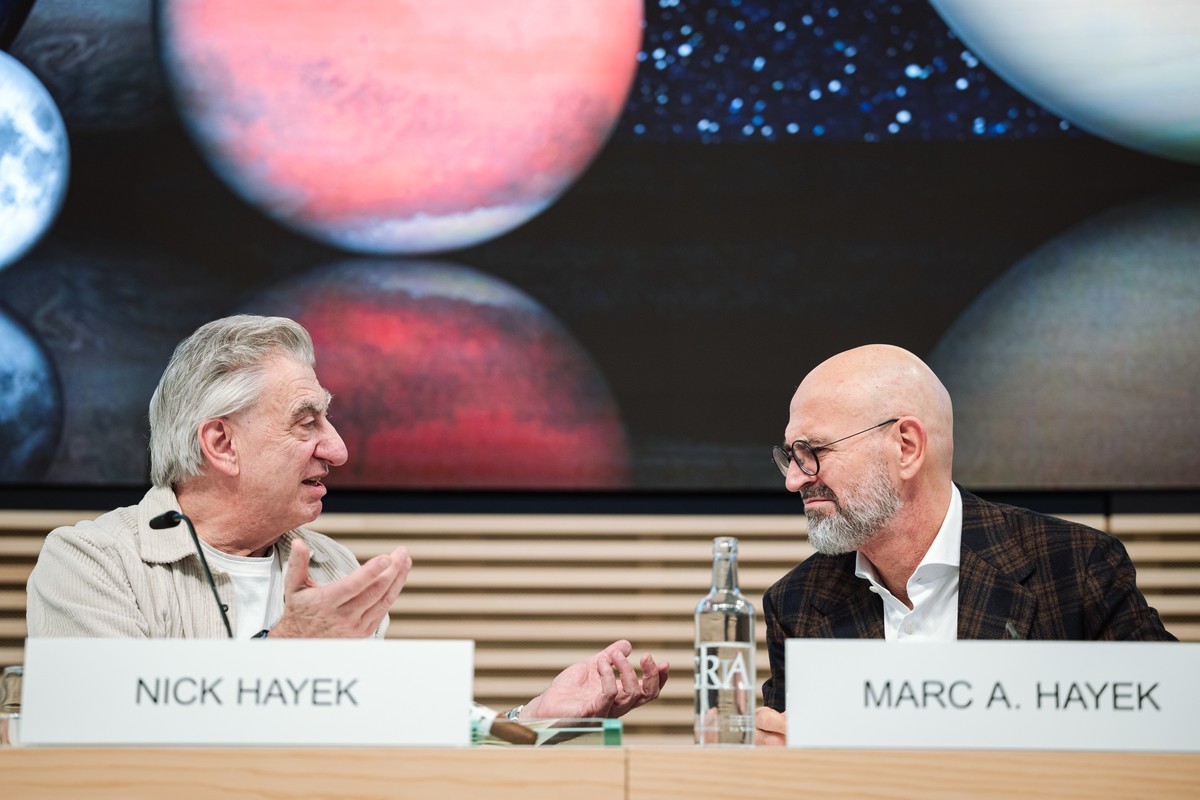 Nick Hayek et son neveu Marc Hayek.