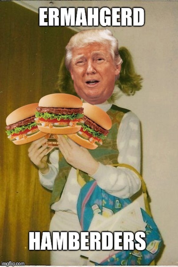 Trump macht aus 300 Hamburgern 1000 «Hamberders» – und das Internet findet&#039;s köstlich
Et voilà