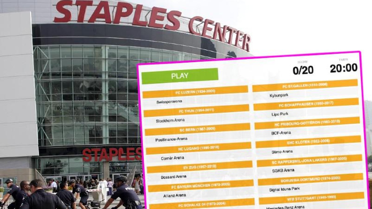 Quiz: Kennst du die früheren Namen von Fussball- und Eishockey-Stadien?