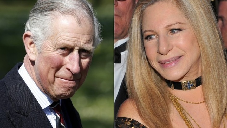 Wären angeblich beinahe ein Paar geworden: Prinz Charles und Schauspielerin und Sängerin Barbra Streisand.