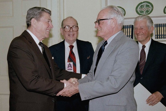 Barry Goldwater (r.) und Ronald Reagan prägten die heutige Republikanische Partei.