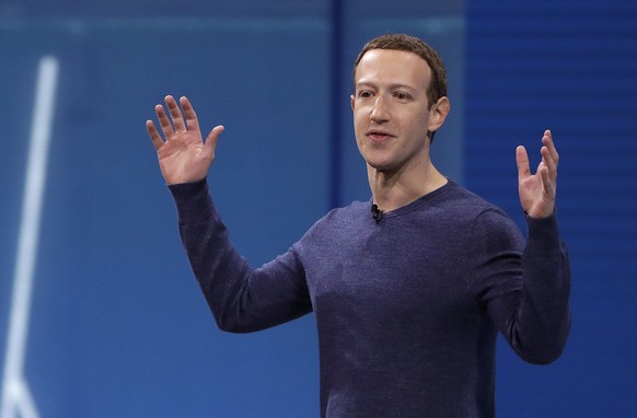 FILE - In this May 1, 2018, file photo, Facebook CEO Mark Zuckerberg makes the keynote address at F8, Facebook&#039;s developer conference in San Jose, Calif. Remarks from Zuckerberg have sparked crit ...