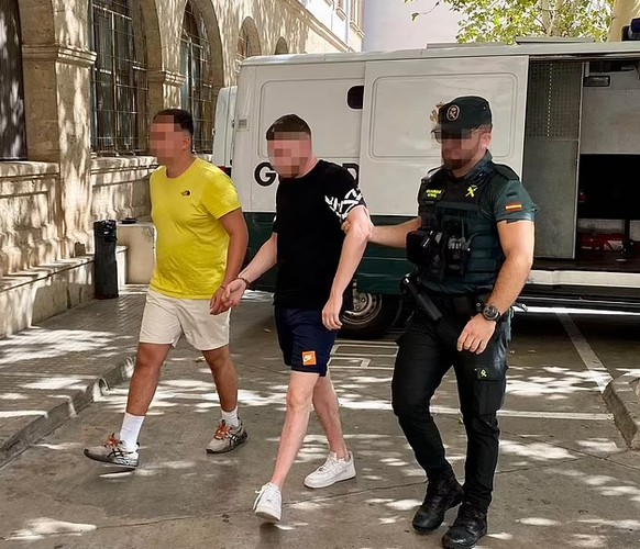 Mutmassliche Täter der Gruppenvergewaltigung von Mallorca.