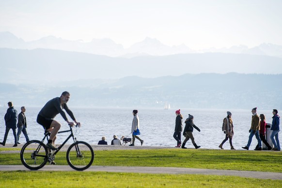 Dezemberwetter am Zürichsee.