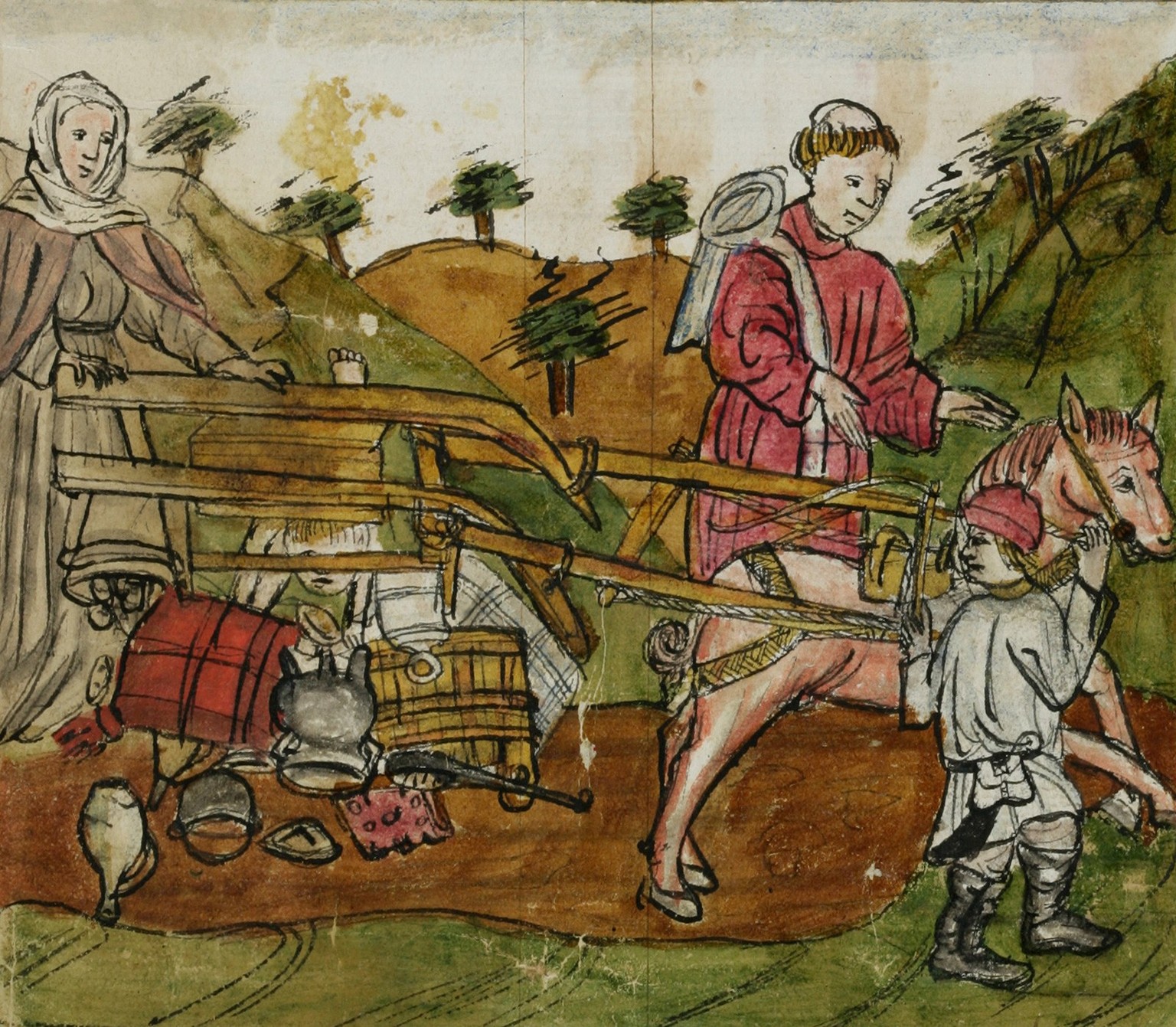 An accident while fleeing from the Magyars.