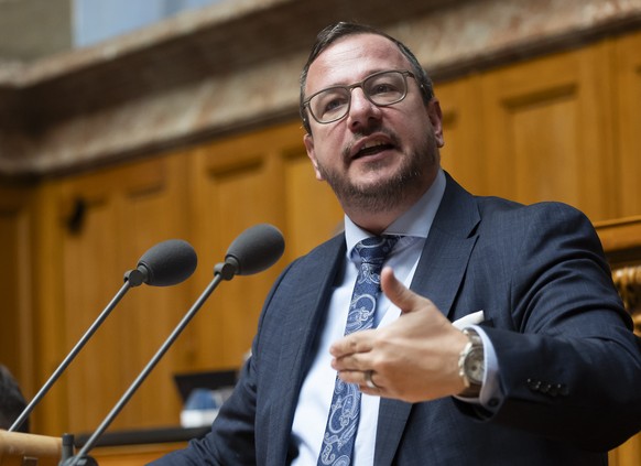 Philipp Matthias Bregy, Mitte-VS, spricht waehrend der Wintersession der Eidgenoessischen Raete, am Dienstag, 17. Dezember 2024 in Bern. (KEYSTONE/Peter Klaunzer)