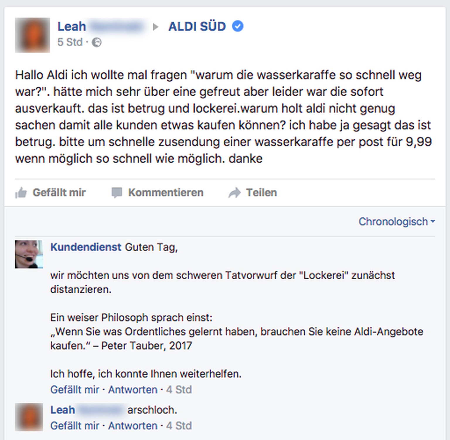 Die Witzigsten Fake Kundendienst Antworten Watson