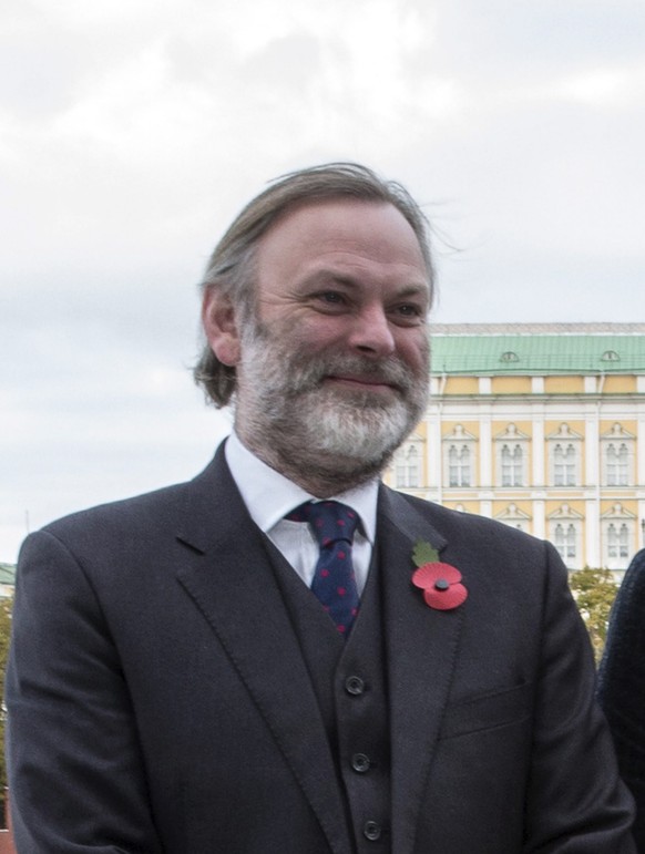 epa05698241 (FILE) - A file picture dated 30 October 2015 shows British Ambassador to Russia Tim Barrow pose for photographers during a photocall for the James Bond film &#039;Spectre&#039; at the Bri ...