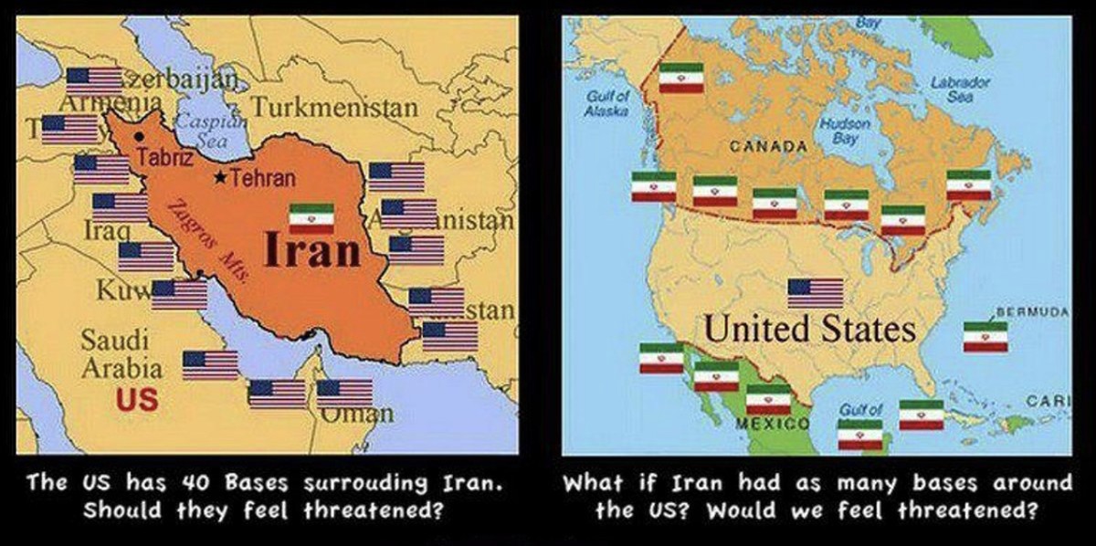 Iran schiesst US-Drohne ab – die Frage ist, wo?
So würde es aussehen, hätte der Iran seine Militärbasen rund um die USA.