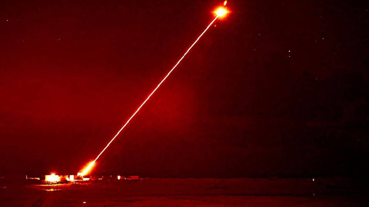 Le DragonFire britannique, ici lors d'une démonstration le 14 mars 2024, en Ecosse.