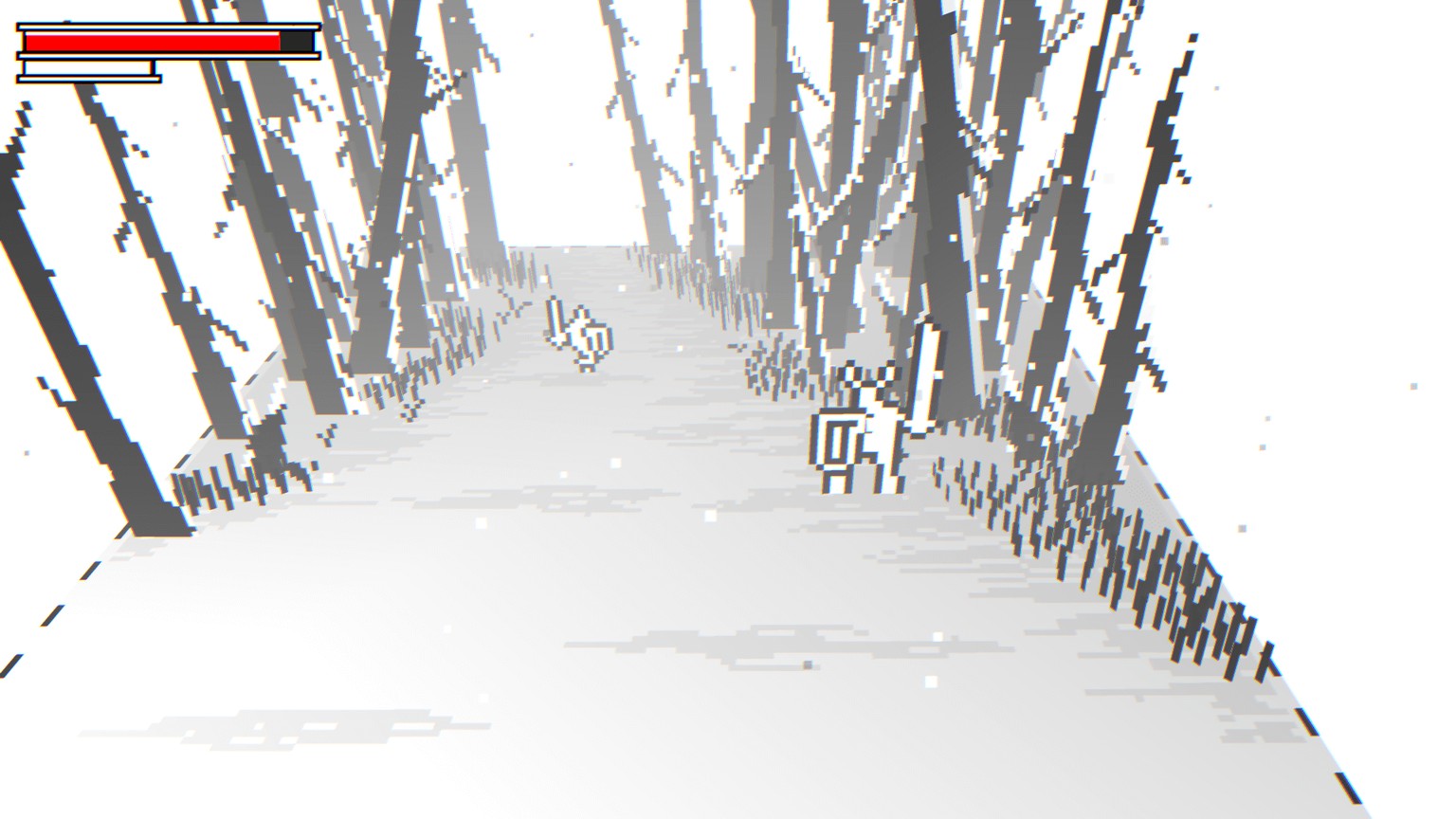 Despite the simple technology, this video game creates a dense atmosphere.