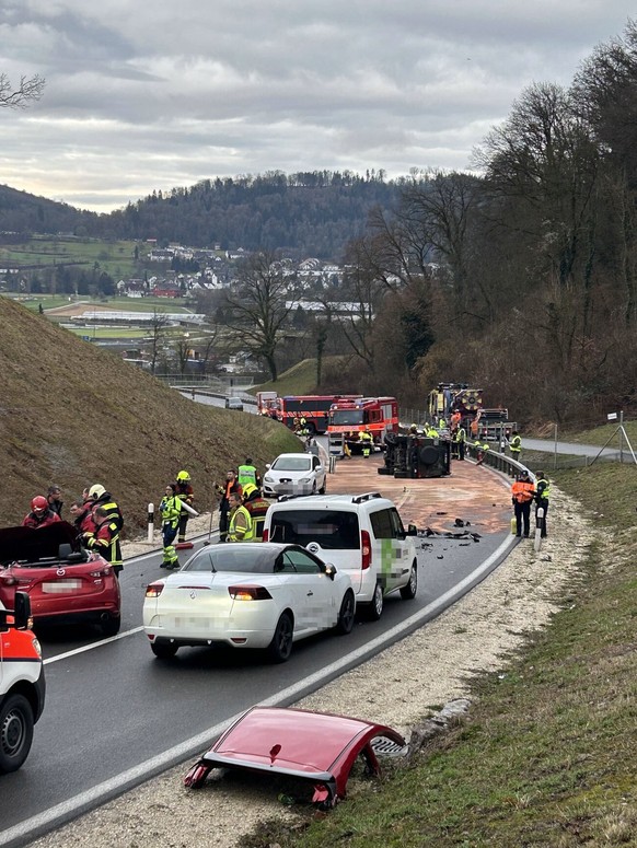 Aufnahme der Unfallstelle.