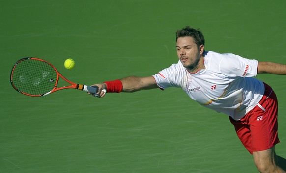 Stanislas Wawrinka in Aktion.