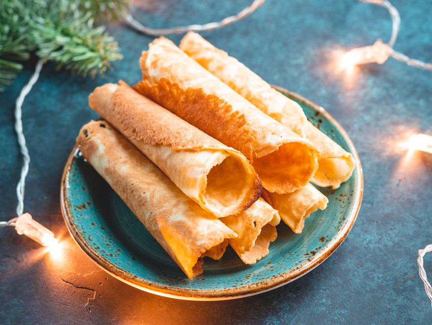 Krumkaker norwegen guetzli waffeln essen food weihnachten xmas