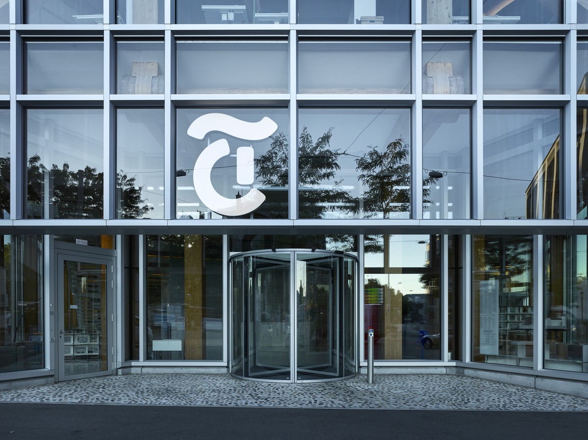 ZUM UEBERNAHMEANGEBOT VON TAMEDIA FUER DIE GOLDBACH GROUP AG, STELLEN WIR IHNEN HEUTE, 2. FEBRUAR 2018, FOLGENDES BILDMATERIAL ZUR VERFUEGUNG - Exterior view of the Tamedia building at Werdstrasse in  ...