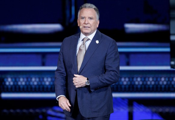 epa12508113 Founder &amp; CEO of The Witkoff Group and U.S. Special Envoy for the Middle East Steve Witkoff speaks during the America Business Forum inaugural U.S. edition, taking place at the Kaseya  ...