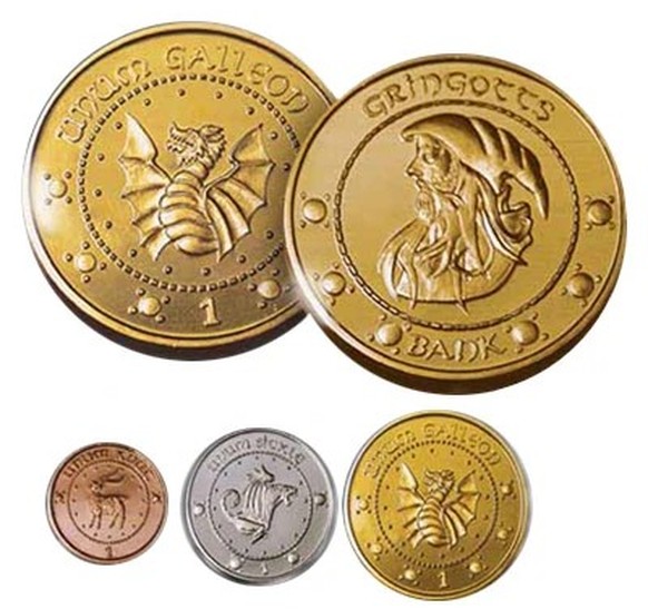Die Münzen in «Harry Potter».