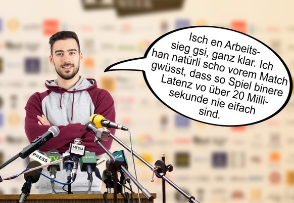 Wenn Gamer Pressekonferenzen wie «normale» Sportler geben würden