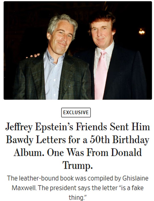 Die Titelseite des «Wall Street Journal» am Freitag.