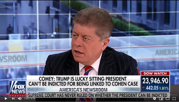 Spricht von Verrat: Judge Napolitano.