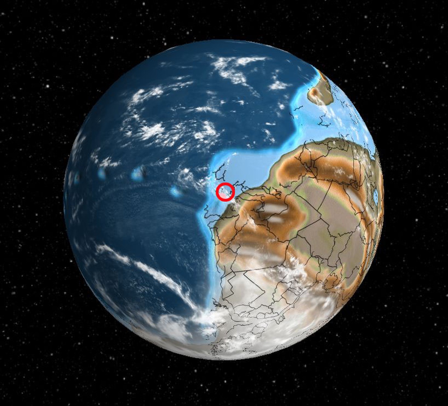 Erde vor 600 Millionen Jahren