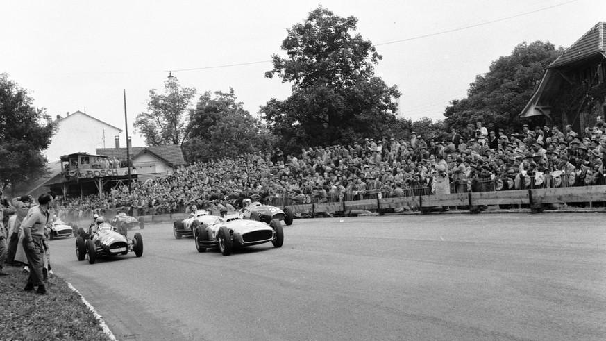 Das letzte Formel-1-Rennen in der Schweiz: 1954 rasen Fangio und Co. über den Bremgarten-Rundkurs bei Bern.