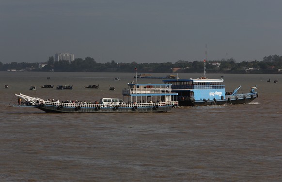 Der Mekong in Phnom Penh