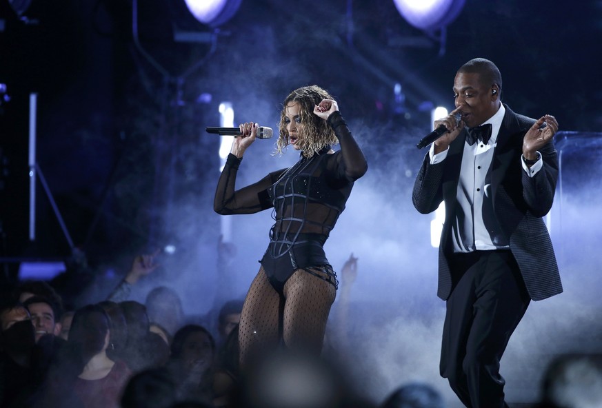 Beyoncé und Jay-Z performen anlässlich der Grammy-Verleihung vom vergangenen Sonntag.