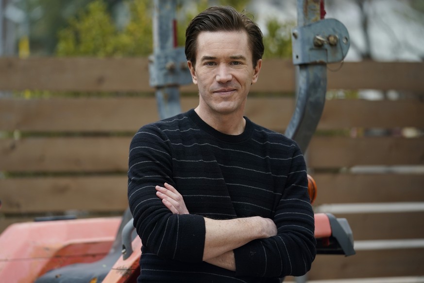 Actor Tom Pelphrey poses at his home in Austin, Texas, on March 11, 2022, to promote his new Amazon Prime series &quot;Outer Range,&quot; premiering April 15. (AP Photo/Eric Gay)
Tom Pelphrey