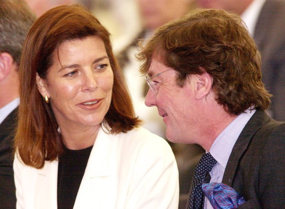 Prinzessin Caroline von Monaco (MON) mit Ehemann Prinz Ernst August von Hannover (GER) anlässlich der Eröffnung des Nationentages Monacos auf der Weltausstellung EXPO 2000