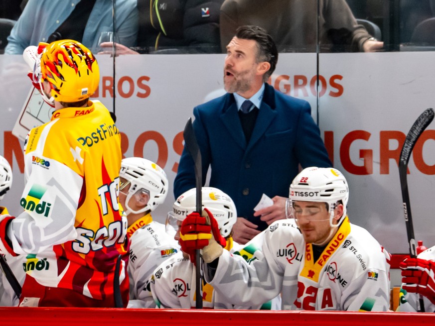 Christian Dubé a vu ses joueurs s'incliner 2-1 en prolongation à Lausanne pour sa première sur le banc biennois.