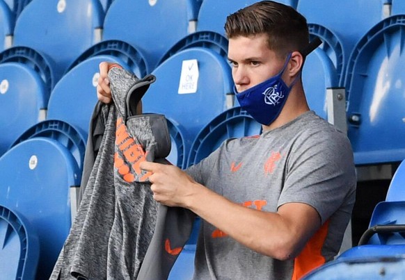 Rangers v St Mirren - Scottish Premiership - Ibrox Stadium Rangers new signing Cedric Itten sits in the stands prior to the Scottish Premiership match at Ibrox Stadium, Glasgow. Editorial use only. No ...