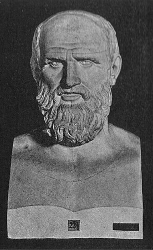 Angebliches Porträt des Hippokrates
https://de.wikipedia.org/wiki/Hippokrates_von_Kos#/media/Datei:Hippokrates.jpg