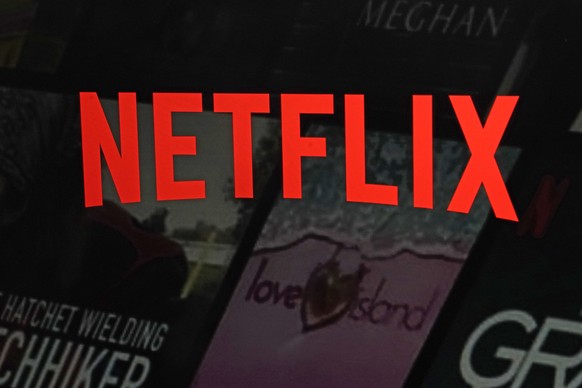 File - The Netflix logo is shown in this photo from the company&#039;s website, in New York, Feb. 2, 2023. Netflix reports earnings on Tuesday, January 23, 2024. (AP Photo/Richard Drew, File)