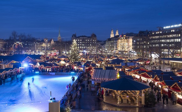 Zürich zur Weihnachtszeit.