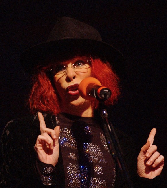 FILE - Brazilian singer Rita Lee performs in concert in Buenos Aires, Argentina, November 23, 2002. Brazil's million-selling ?Queen of Rock?  which gained an international following through its colorful and…