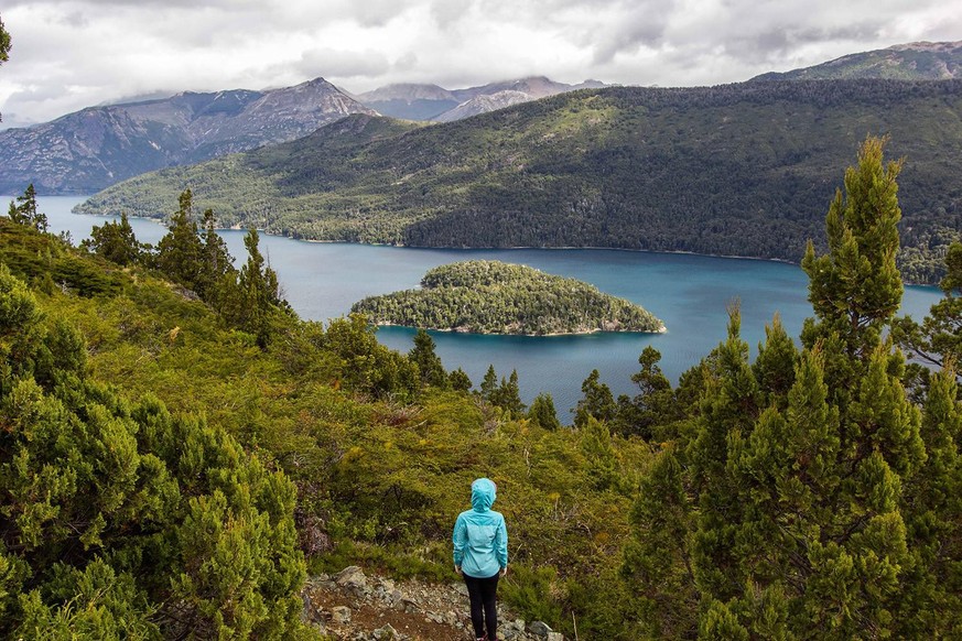 Isla Corazon Argentinien Natur in Herzform (Seen, Insel, Fels)