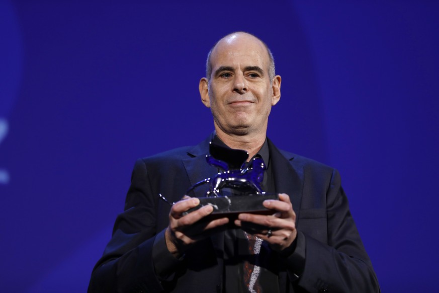 Samuel Maoz is awarded the jury&#039;s special Silver Lion prize for &#039;Foxtrot&#039; during the award ceremony at the 74th Venice Film Festival at the Venice Lido, Italy, Saturday, Sept. 9, 2017.  ...