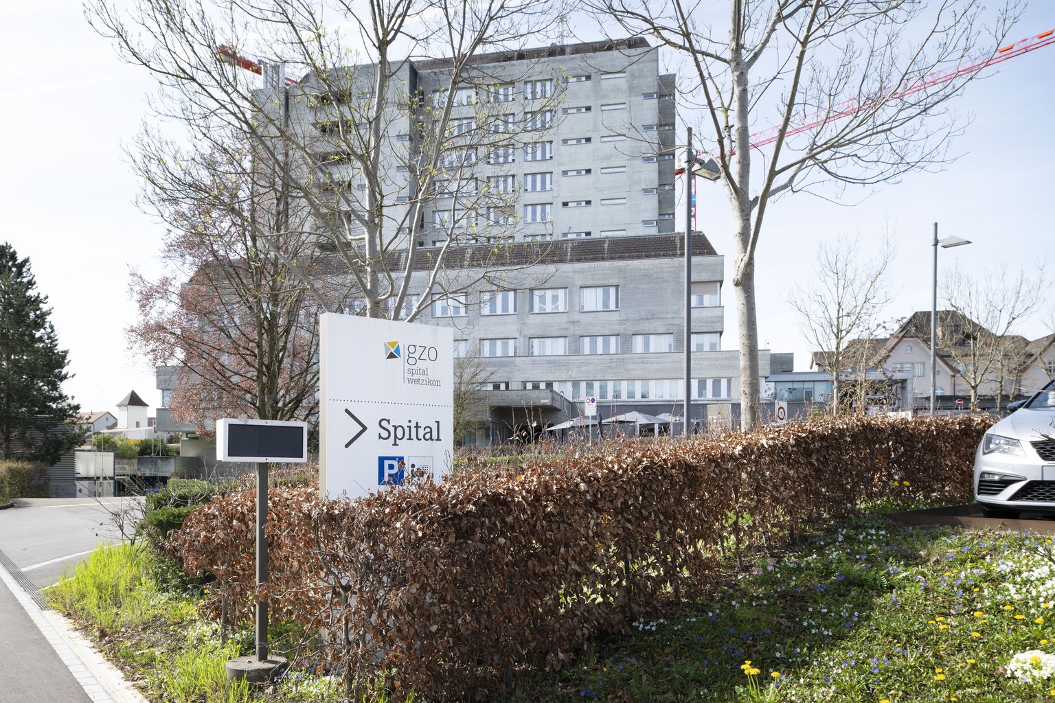 Das GZO Spital Wetzikon, fotografiert am Freitag, 5. April 2024 in Wetzikon. Das Kinderspital Zuerich und das Spital Wetzikon sind in finanzieller Schieflage. Die Zuercher Gesundheitsdirektion hat des ...