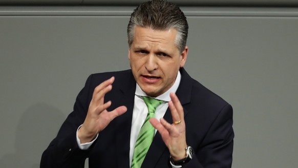 epa08874588 Thorsten Frei of the Christian Democratic Union (CDU) during a session of the German parliament &#039;Bundestag&#039; in Berlin, Germany, 10 December 2020. Members of Bundestag debated on  ...