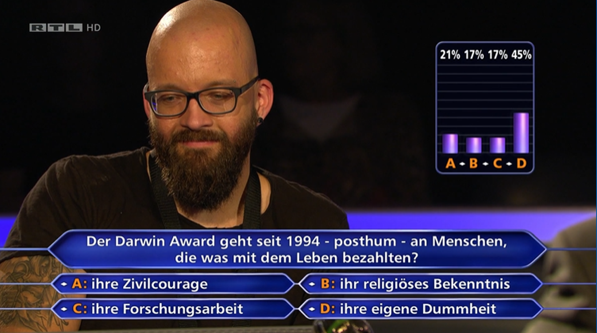 Das Publikum hat eine Tendenz ...